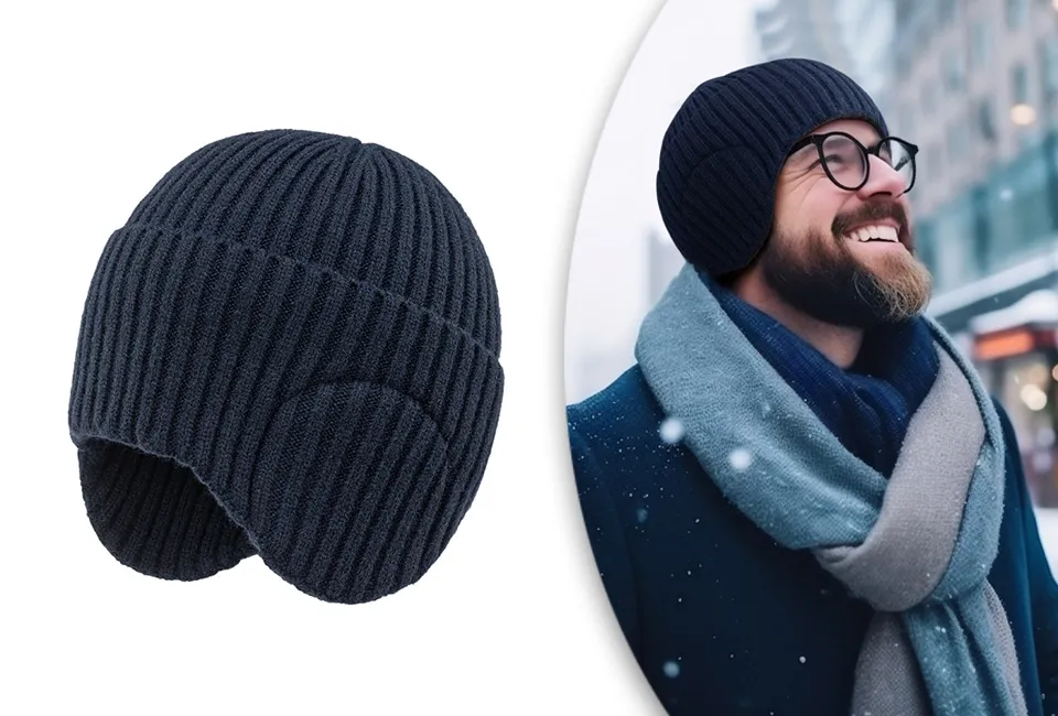 Winterm&uuml;tze mit Geh&ouml;rschutz