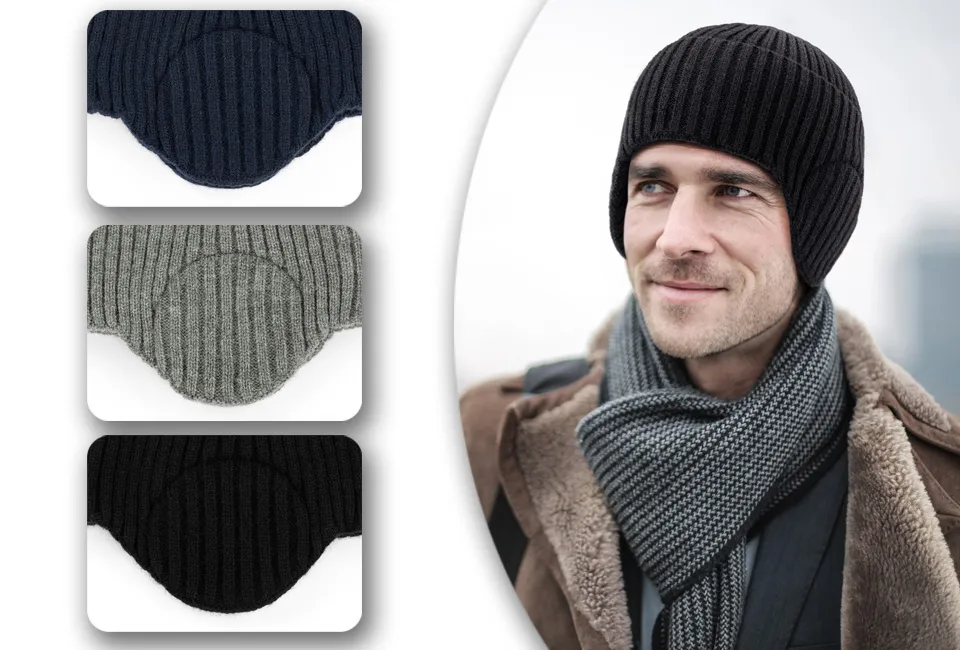 Winterm&uuml;tze mit Geh&ouml;rschutz