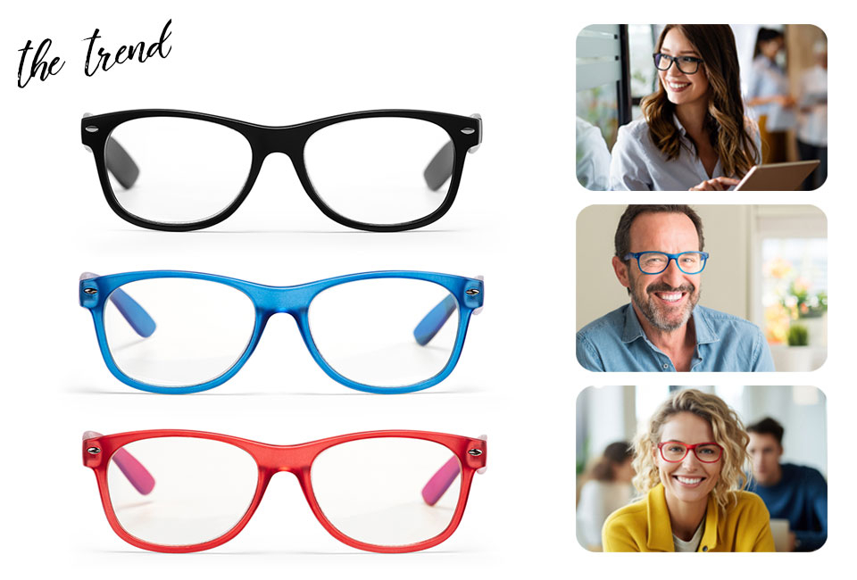 Bescherm je ogen met deze blauwlichtfilter computerleesbril, inclusief gratis opbergzakje