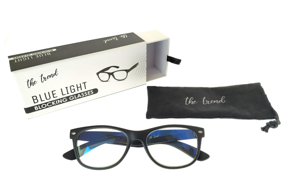 Bescherm je ogen met deze blauwlichtfilter computerleesbril, inclusief gratis opbergzakje