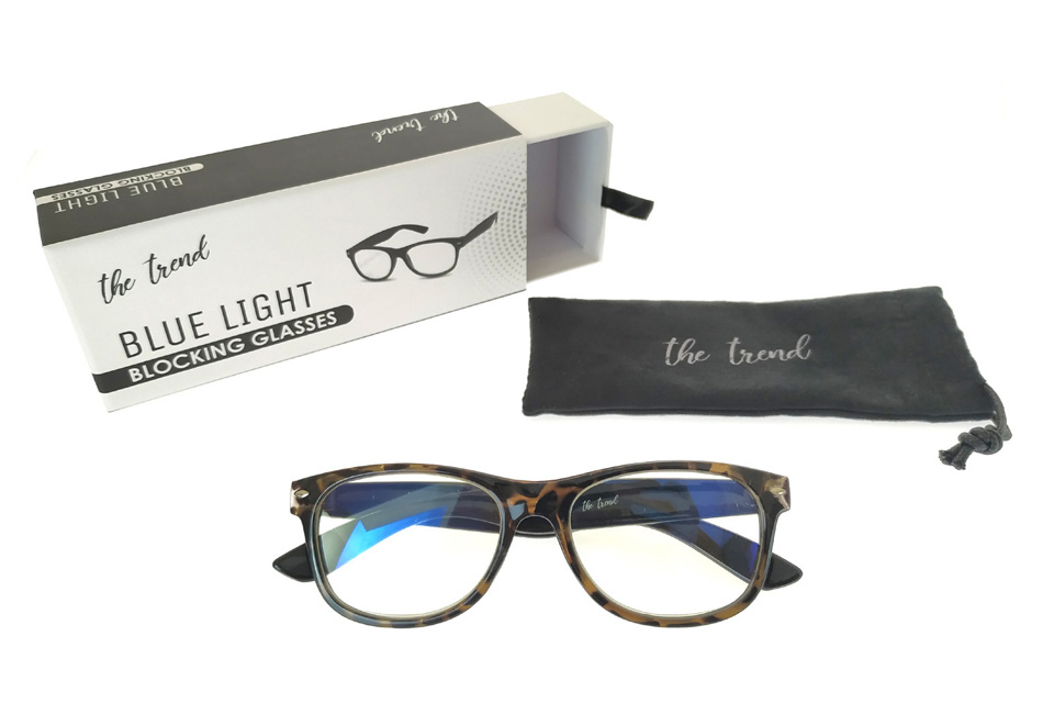 Bescherm je ogen met deze blauwlichtfilter computerleesbril, inclusief gratis opbergzakje