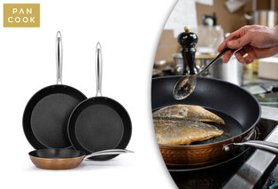 Lot de 3 poêles en céramique