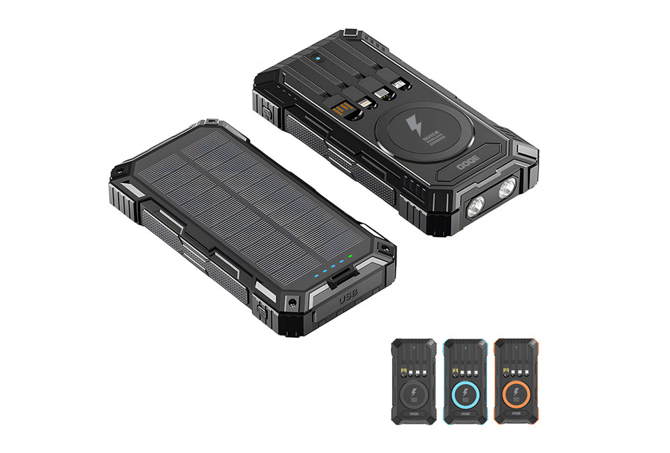 Powerbank avanzado todo en uno con panel solar OOQE MultiCharge 4