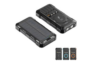 OOQE MultiCharge 4 fortschrittliche All-in-One Powerbank mit Solarpanel