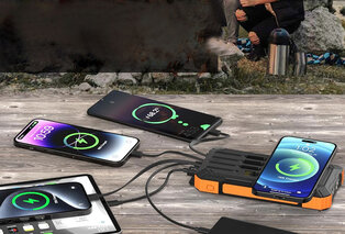 Powerbank avanzado todo en uno con panel solar OOQE MultiCharge 4 — 6
