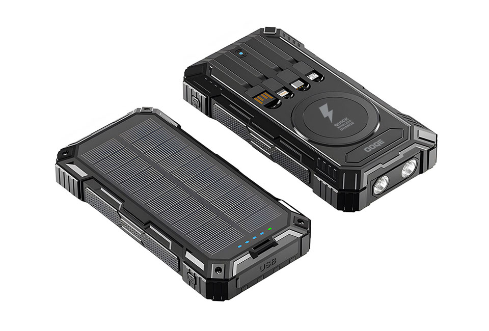 Powerbank avanzado todo en uno con panel solar OOQE MultiCharge 4