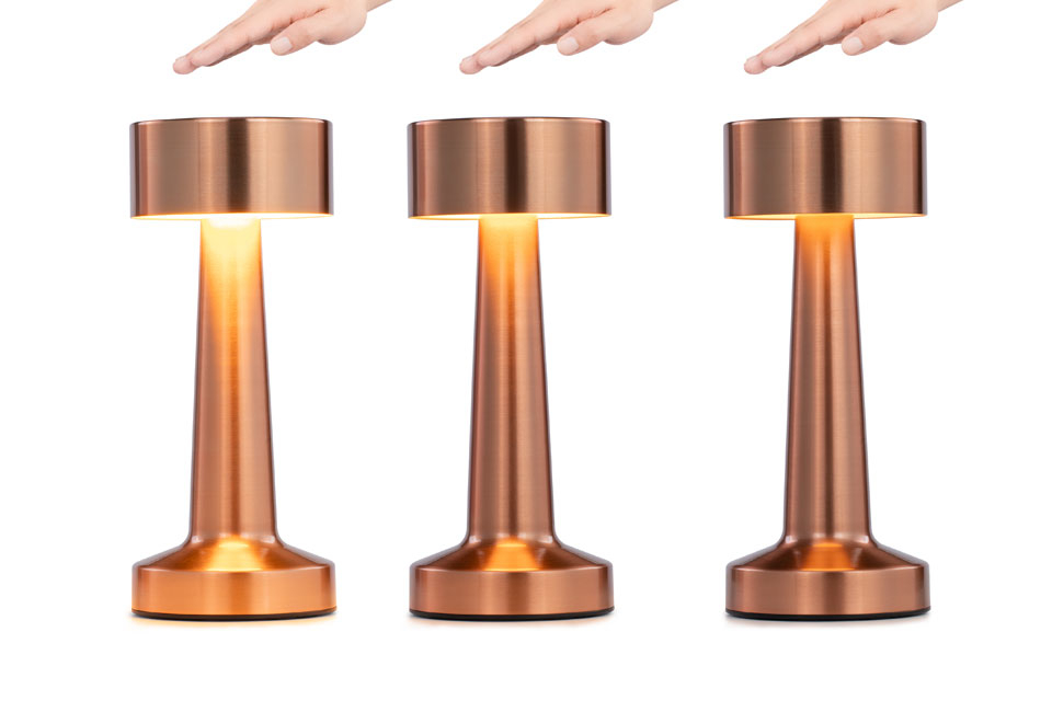 Candeeiro de mesa elegante para interior com 3 modos de iluminação