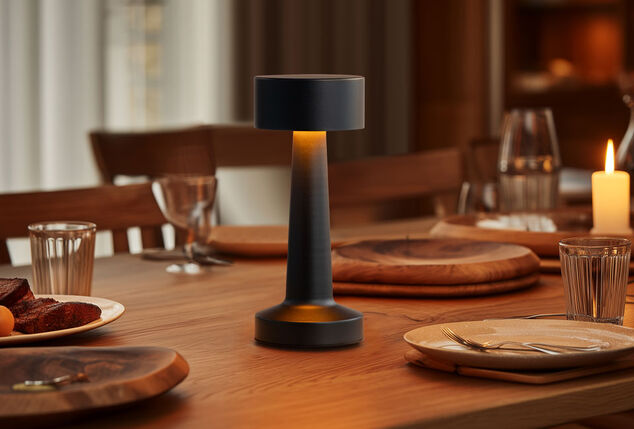 Candeeiro de mesa elegante para interior com 3 modos de iluminação