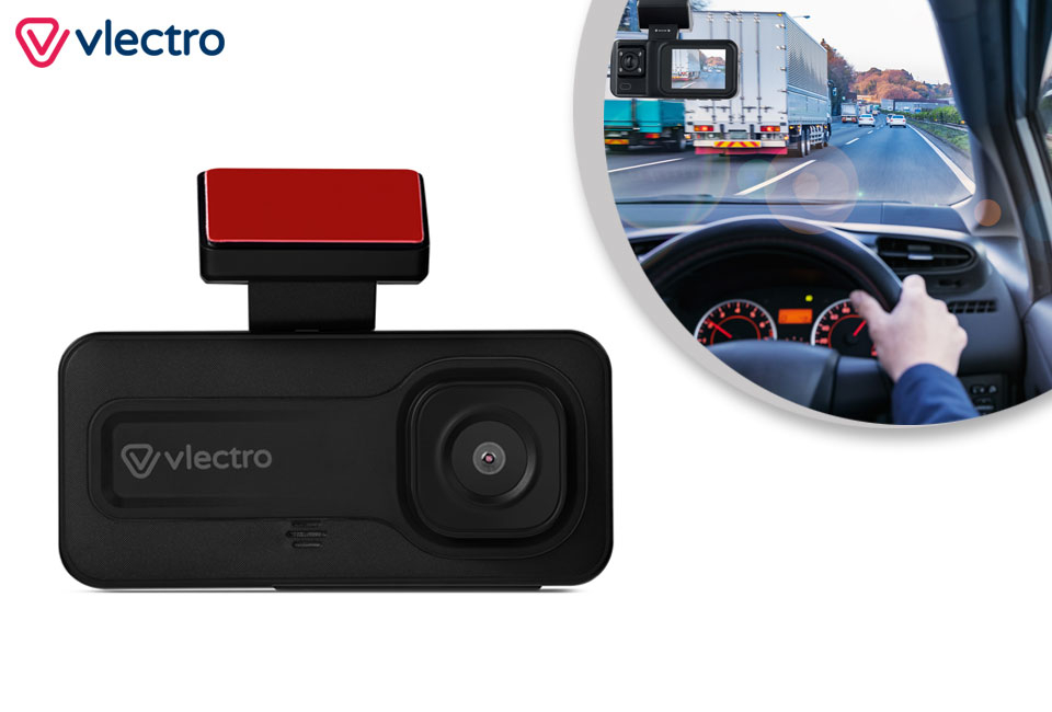 Kompakte Dashcam mit Doppelkamera