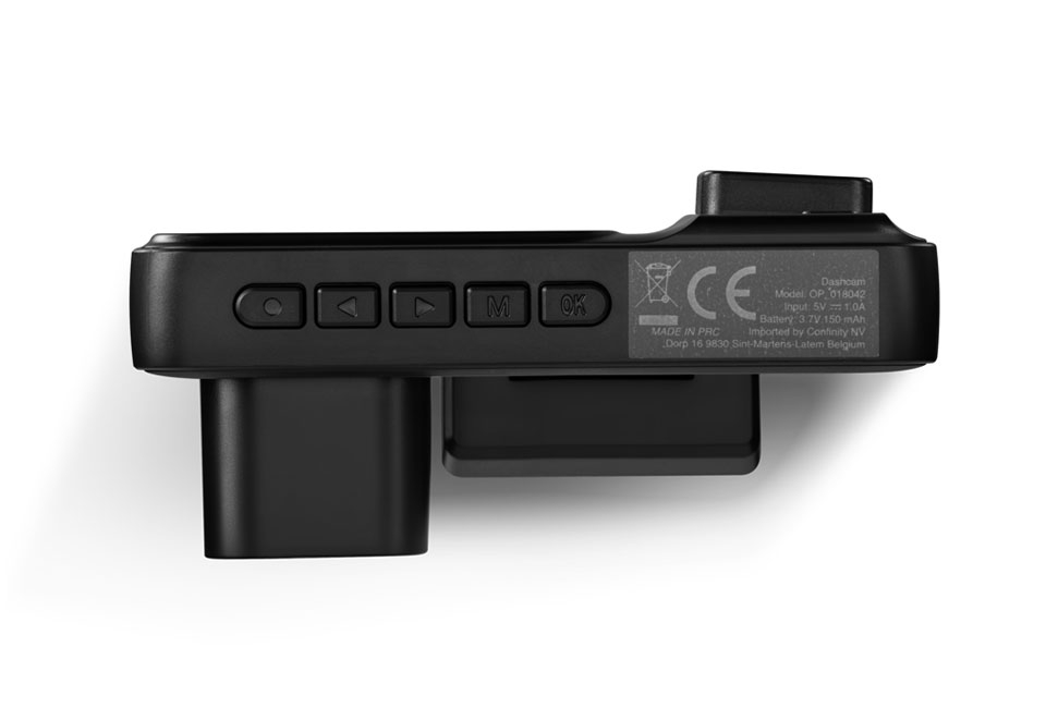 Kompakte Dashcam mit Doppelkamera