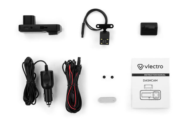 Kompakte Dashcam mit Doppelkamera