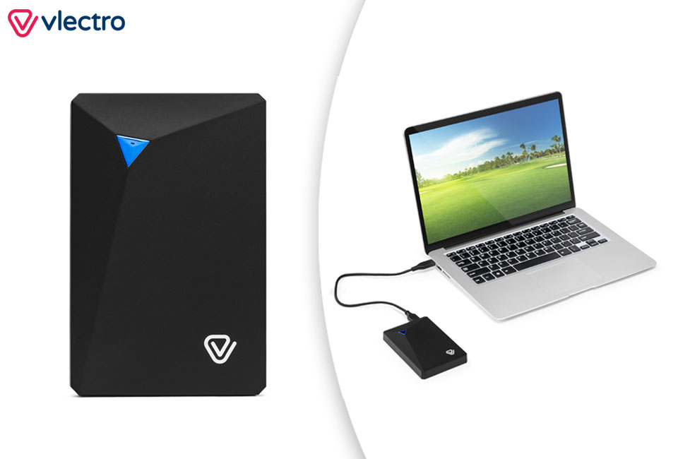 Externe Festplatte mit 250, 500 oder 1000 GB