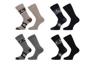 Lot de 4 paires de chaussettes en laine d'alpaga douce