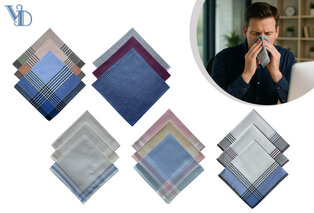 12 mouchoirs en coton