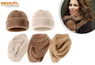 Bonnet et col roulé pour dames