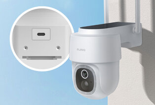 Solar-powered outdoor security camera with night vision — 3
