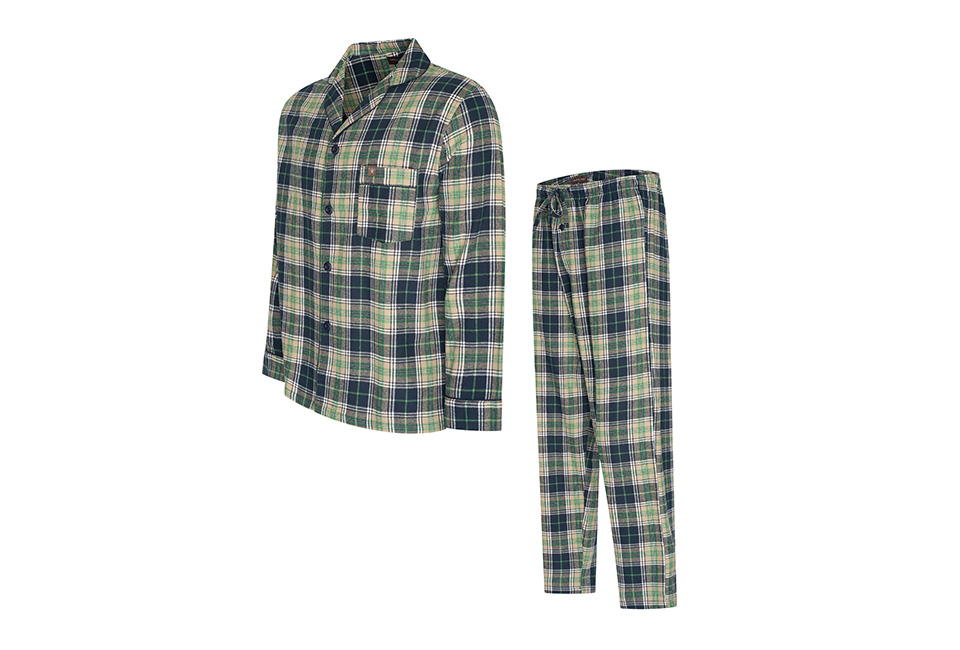 Pijama de flanela para homem