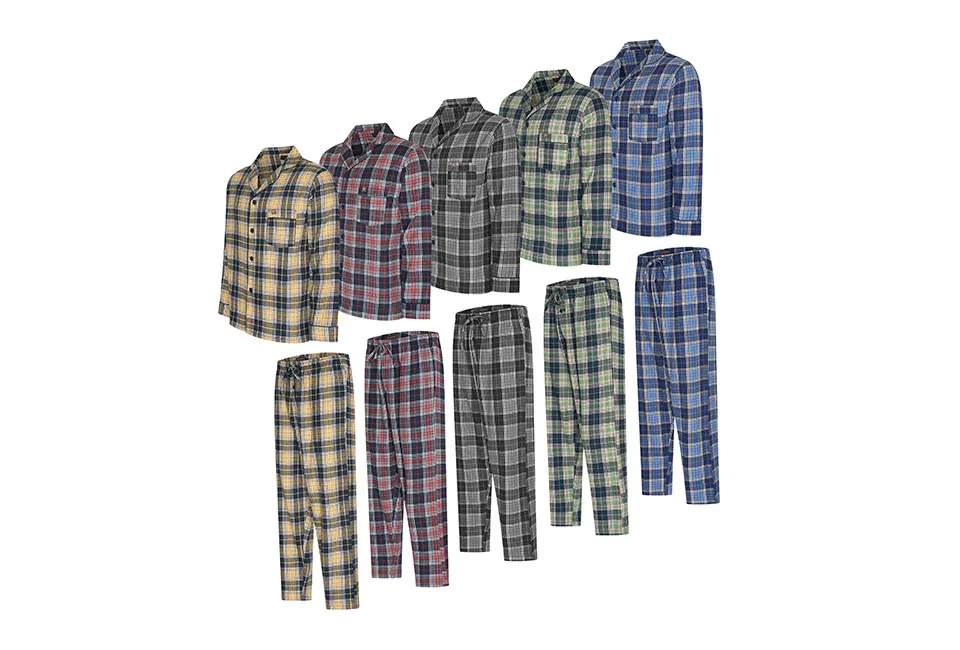 Pyjamas i flanell f&ouml;r herr