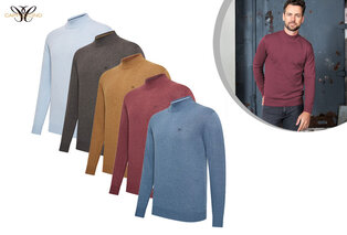 Pullover mit halbem Halsausschnitt für Männer