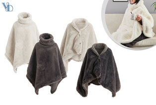 Poncho ou cape chaude pour femme