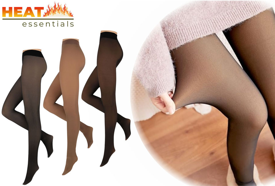 Collant en nylon avec doublure en polaire