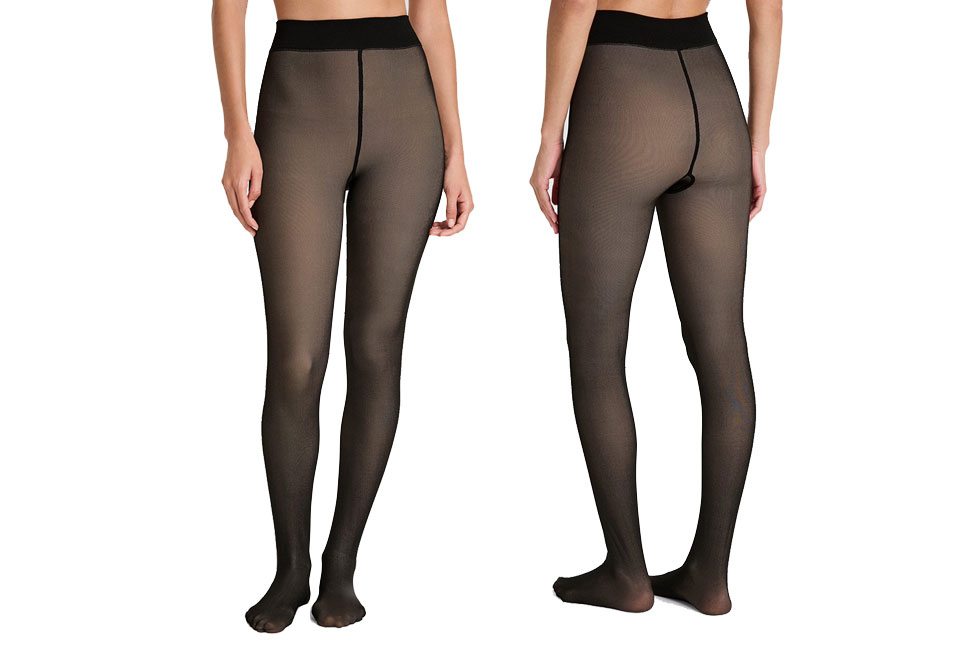 Collant en nylon avec doublure en polaire