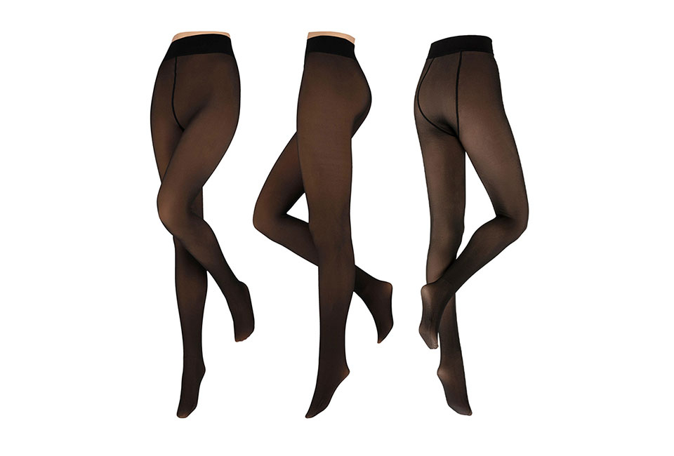 Collant en nylon avec doublure en polaire