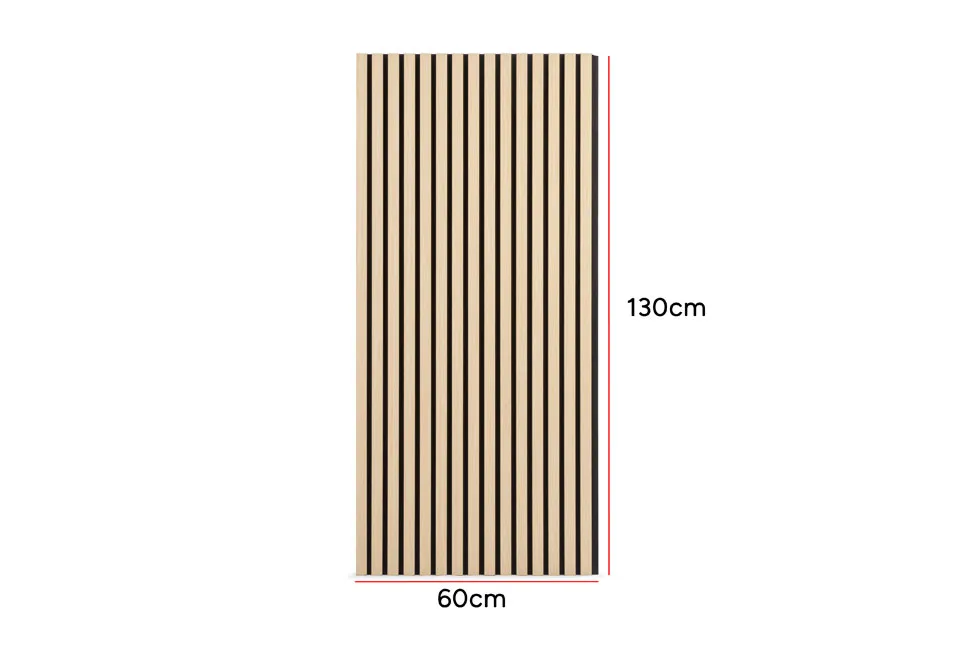 Akoestische wandpanelen in houtlook