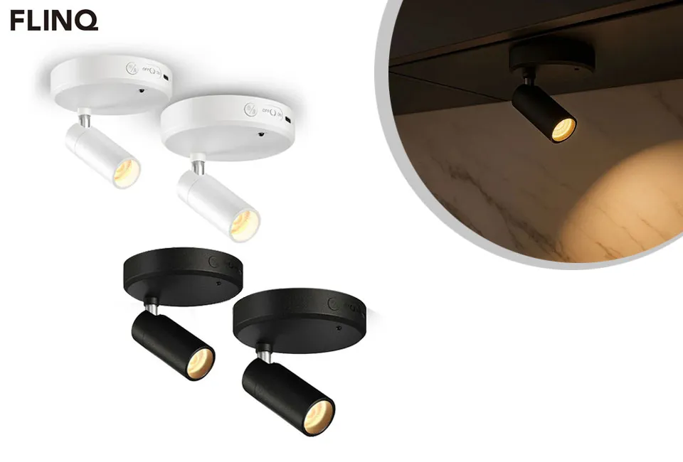 Set di 2 faretti ricaricabili