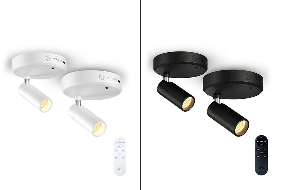 Conjunto de 2 projetores recarregáveis