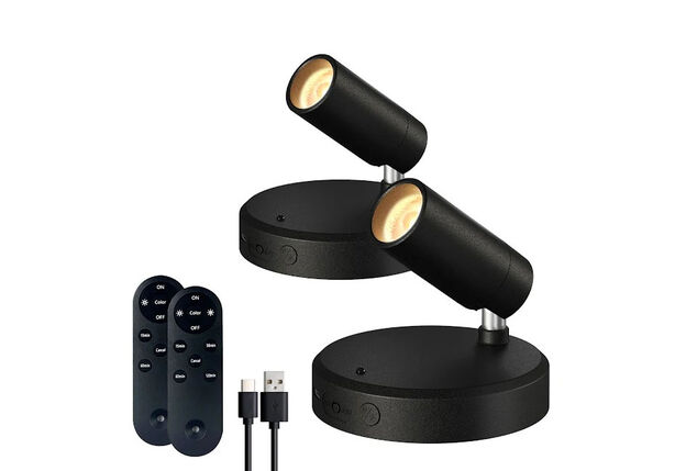 Conjunto de 2 projetores recarregáveis