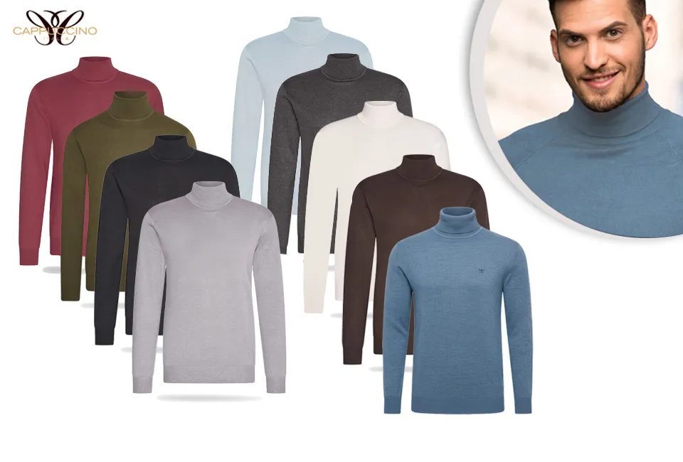 Jumper with turtleneck