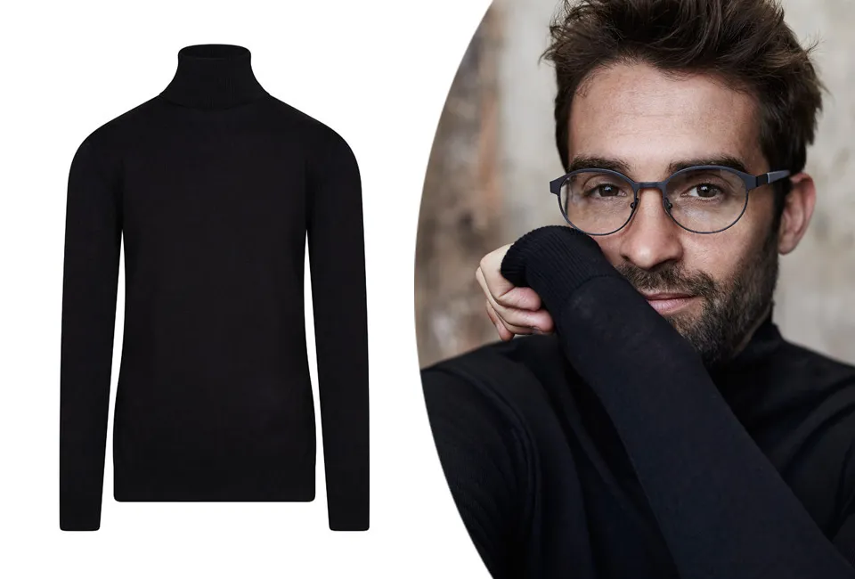 Jumper with turtleneck