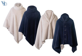 Poncho ou cape chaude pour femme