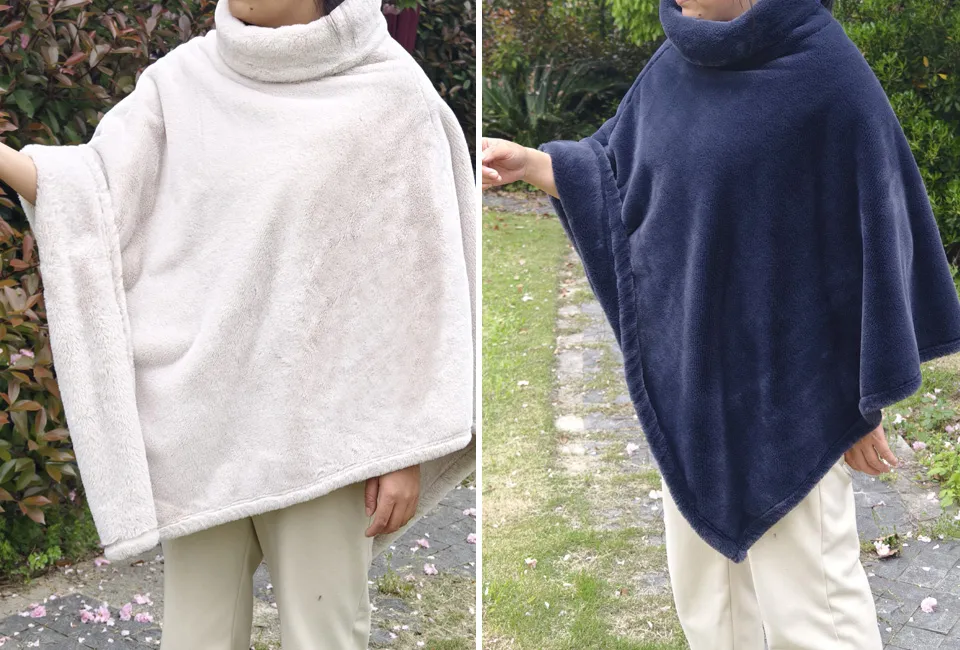 Warmer Poncho oder Umhang f&uuml;r Frauen