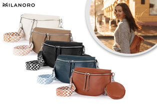 Sac à main élégant en cuir avec pochette/portefeuille assorti gratuit