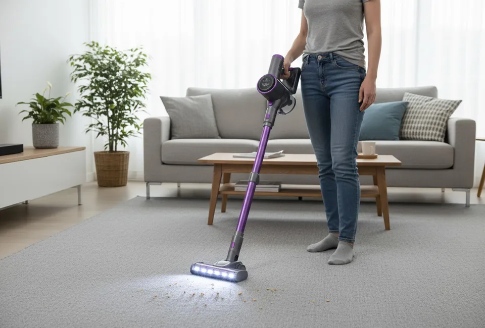 Aspirador vertical 3 em 1 potente com função de mopa
