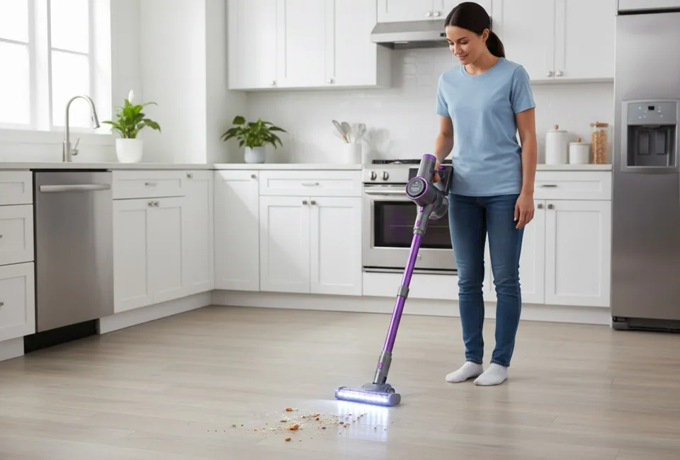 Aspirador vertical 3 em 1 potente com função de mopa