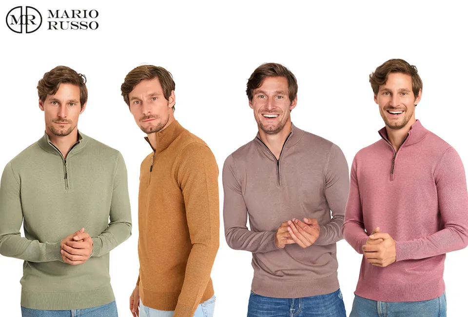 Pull &agrave; tirette courte de la marque Mario Russo