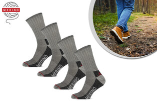 2 ou 4 paires de chaussettes en laine mérinos