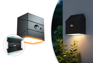 Lot de 2 appliques solaires rotatives