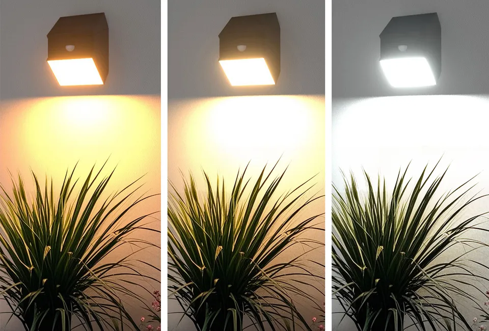 Set van 2 draaibare wandlampen op zonne-energie