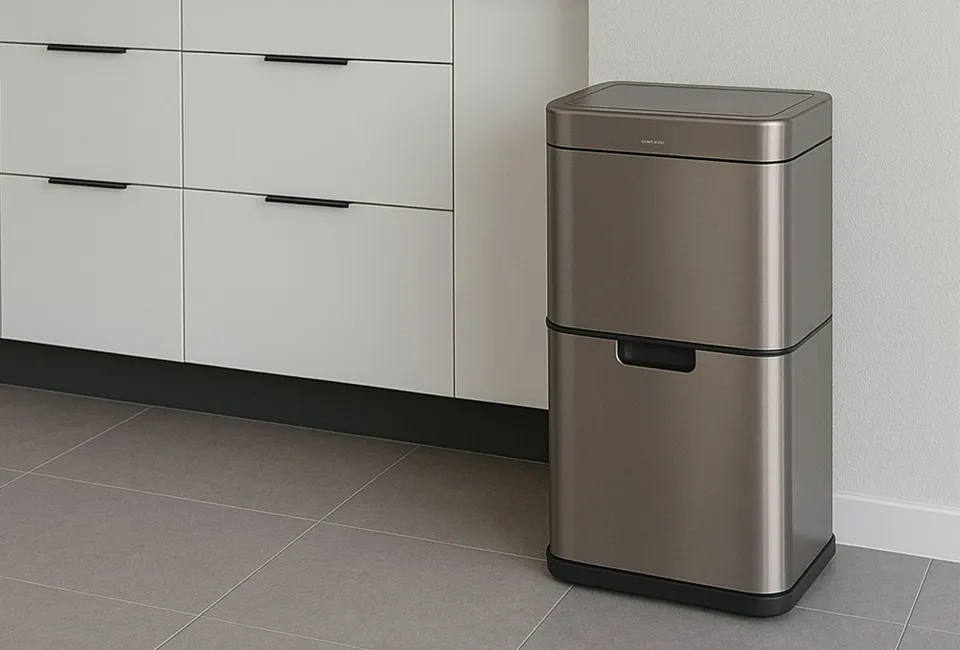 Prullenbak 60L met sensor 