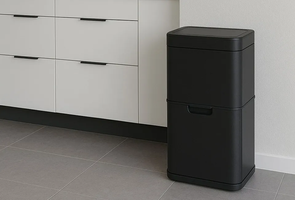 Prullenbak 60L met sensor 