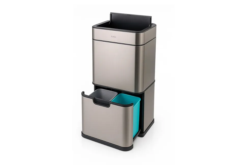 Prullenbak 60L met sensor 