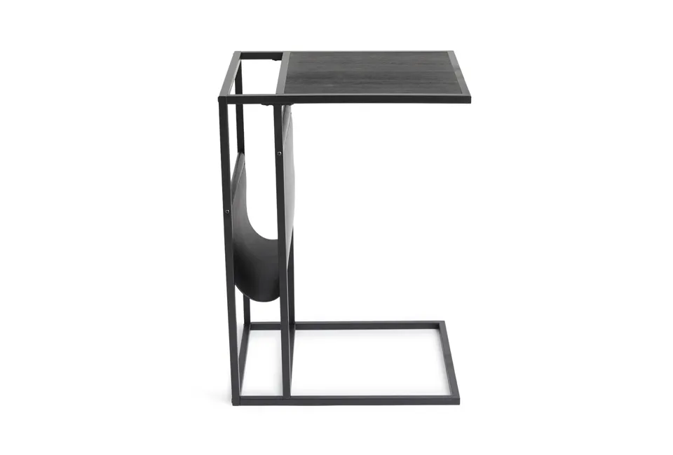 Table d'appoint avec porte-revues intégré