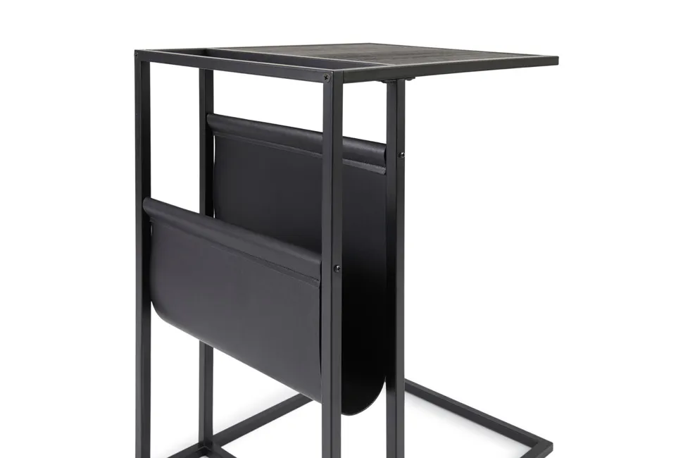 Table d'appoint avec porte-revues intégré