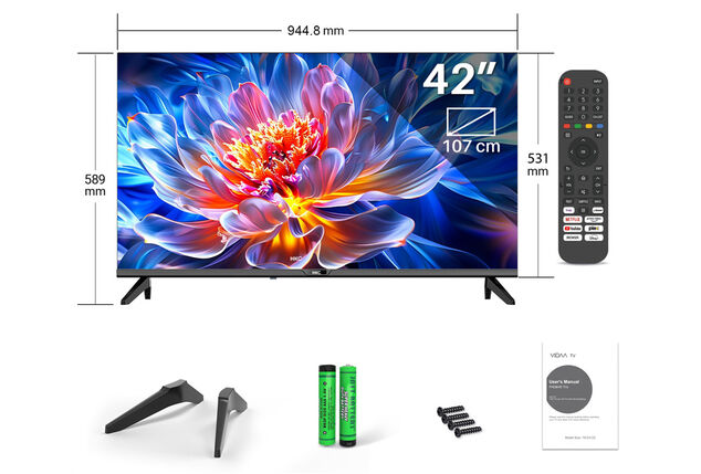 HKC Smart-TV med ljusstark Full HD-bild, välj mellan 32, 40 eller 42 tum