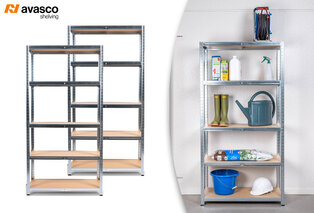 Lot de 2 étagères robustes en métal