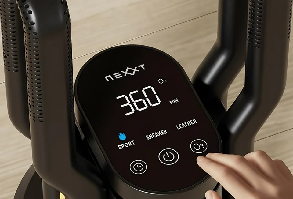 Intelligenter Schuhtrockner mit Touchscreen